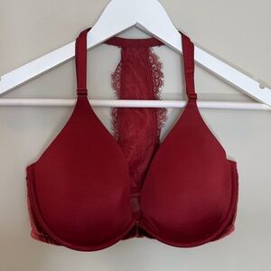 Victoria's Secret Deep Red Lace Bra